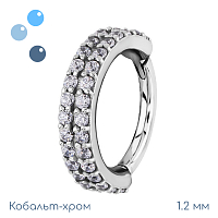 Кольцо-кликер из кобальт-хрома Нелли 1.2 мм (16 G)